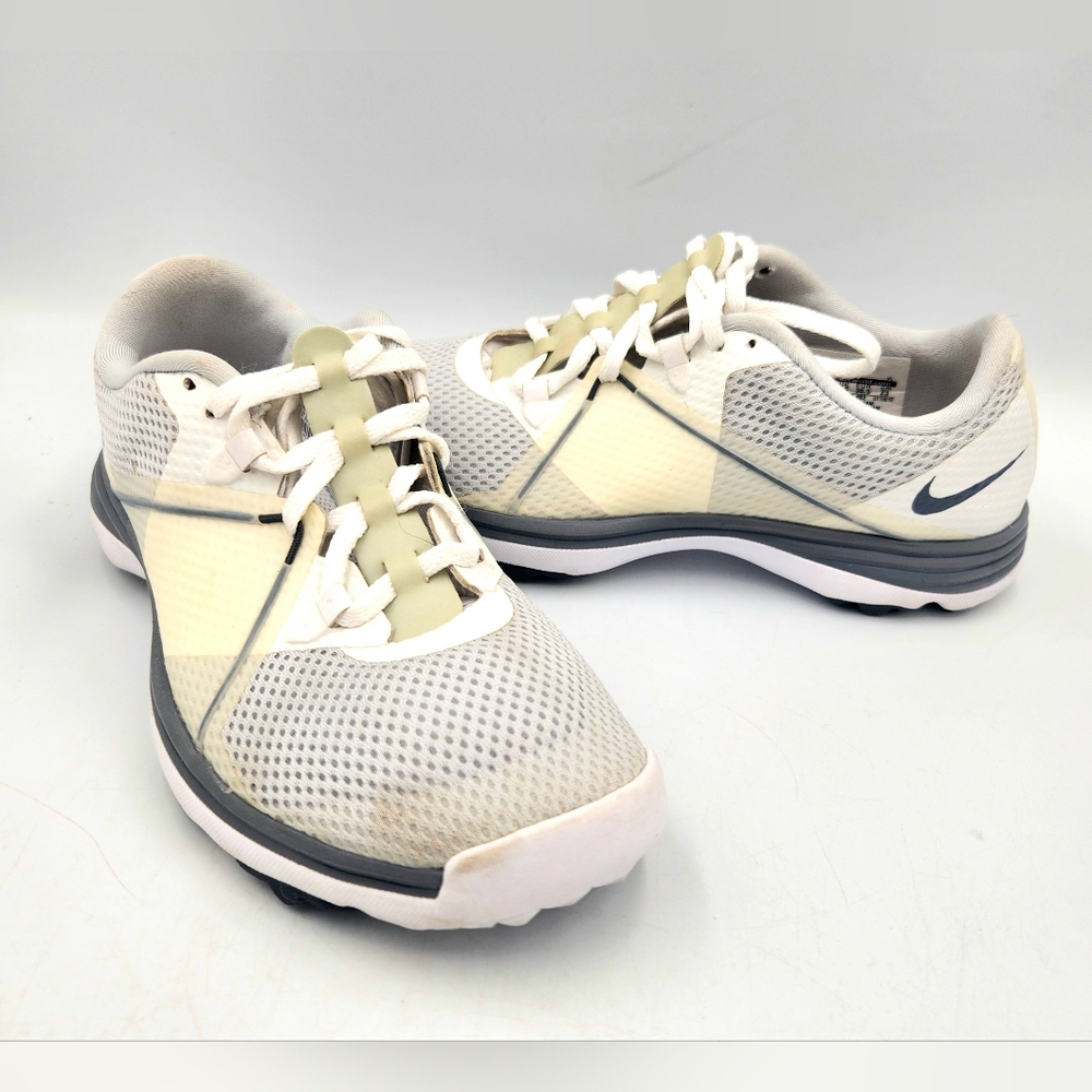 Nike Lunar Summer Lite II Golf Sneaker Shoe Womens 6 White Grey 628539-002